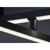 136095 3 stribrne stropni led svitidlo negan 1140mm 24w