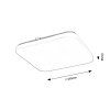 136119 4 bile stropni led svitidlo s pohybovym cidlem vendel hranate 375x375mm 24w