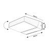 136149 13 cerne fasadni led svitidlo laxa 14w ip54