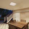 136182 8 bile stropni led svitidlo lowar hranate 240x240mm 12w ip44 cct