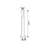 136359 9 cerny zahradni led sloupek darvas 7w ip54 60cm cct