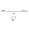 138600 9 bile listove led svitidlo 150cm 45 60w 120 3f cct