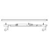 138603 8 bile listove led svitidlo 150cm 45 60w 90 3f cct