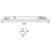 138603 9 bile listove led svitidlo 150cm 45 60w 90 3f cct