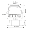 139128 5 dimled mini prijimac pro jednobarevne led pasky