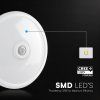 138234 4 bile led stropni svitidlo 12w s pohybovym pir cidlem