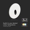 138261 1 led vestavne schodistove svitidlo kulate 3v1 3w ip65 cct