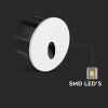 138261 3 led vestavne schodistove svitidlo kulate 3v1 3w ip65 cct