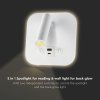 137967 5 bile nastenne led svitidlo s usb pd nabijenim 8w