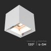 138309 8 bile led fasadni solarni svitidlo hranate s pohybovym cidlem 9w ip65 cct