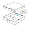 132932 4 dimled bezdratovy ovladac nastenny cerny 2 kanalovy