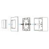 132932 6 dimled bezdratovy ovladac nastenny cerny 2 kanalovy
