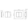 132932 5 dimled bezdratovy ovladac nastenny cerny 2 kanalovy