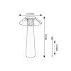133515 6 cerna zahradni nabijeci lampa assen 5w 28 5cm