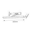 133485 2 led svitidlo nad zrcadlo picture slim 8w polohovatelne