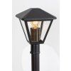 133779 4 cerna zahradni lampa paravento pro zarovku e27 102cm