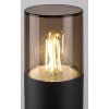133782 3 cerny zahradni sloupek teplice pro zarovku e27 60cm