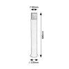 133782 5 cerny zahradni sloupek teplice pro zarovku e27 60cm