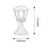 133821 3 cerna zahradni led lampa sorrento 8w ip44 30cm