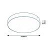 134442 9 cerne stropni led svitidlo tartu kulate 300mm 24w ip44 cct