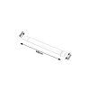 134502 3 bile led svitidlo pod kuchynskou linku drop light 60cm 20w ip65
