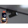 134796 5 smart tuya cerny listovy led reflektor litrack spot 1f 5w cct