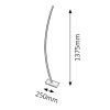 134811 3 stribrna stojaci led lampa addison 28w