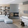 134850 1 bronzova stojaci lampa action s bilymi stinidly pro zarovky e27 e14