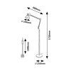 134856 3 cerna stojaci lampa aristeo pro zarovku e27