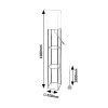 134898 4 cerna stojaci lampa bronn s bilym stinidlem pro zarovku e27