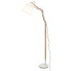 134901 1 bila stojaci lampa thomas s dekorem dreva pro zarovku e27