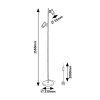 134916 6 cerna stojaci lampa maximilian pro zarovku 2x gu10