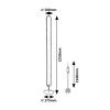 134922 11 cerna stojaci led rgb lampa barto 19w s do