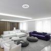 134994 10 bile stropni led svitidlo calvin 500mm 40w rgb cct s do