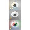 134994 8 bile stropni led svitidlo calvin 500mm 40w rgb cct s do