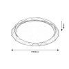 135003 3 sede stropni led svitidlo arcadia 510mm 48w