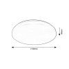 135012 10 smart wifi bile stropni led svitidlo cerrigen 500mm 48w rgb cct
