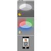 135009 8 smart wifi bile stropni led svitidlo cerrigen 310mm 24w rgb cct