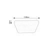 135303 2 bile stropni led svitidlo lucas hranate 280x280mm 12w