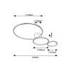 135333 5 cerne stropni led svitidlo formand 1150mm 38w