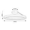 135336 8 cerne stropni led svitidlo isaure 400mm 24w cct