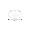 135360 3 bile stropni led svitidlo lucas kulate 260mm 12w