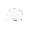135363 3 bile stropni led svitidlo lucas kulate 330mm 18w