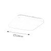 135477 4 bile stropni led svitidlo rob hranate 320x320mm 32w