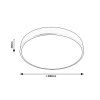 135492 3 cerne stropni led svitidlo tesia 400mm 36w