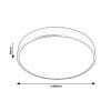 135510 9 stribrne stropni led svitidlo tesia 600mm 60w cct s do