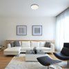 135504 2 stribrne stropni led svitidlo tesia 400mm 36w
