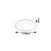 135516 3 bile stropni led svitidlo rob star kulate 380mm 32w