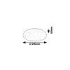 135513 3 bile stropni led svitidlo rob star kulate 290mm 20w