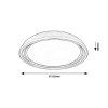 135540 7 hnede stropni led svitidlo valter 515mm 36w stmivatelne